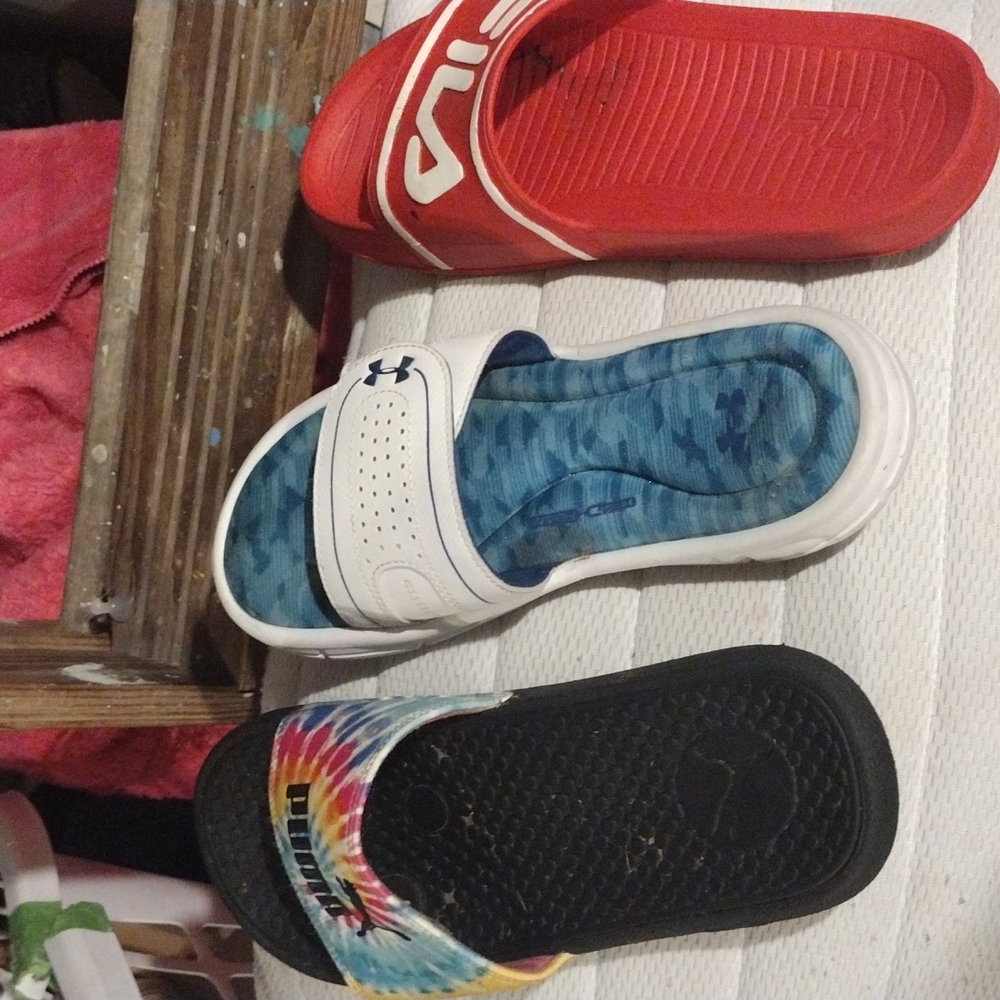 Puma,under armor,OR fila slides